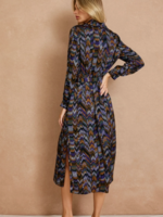 Roll with It Satin Shirt Dress