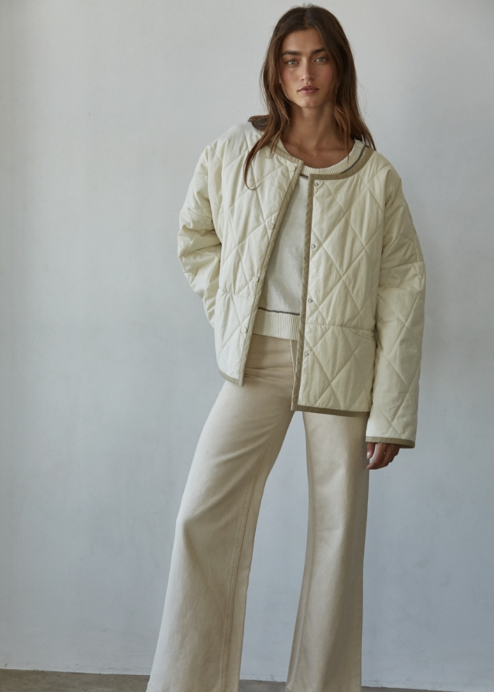 Quilted Buttondown Jacket