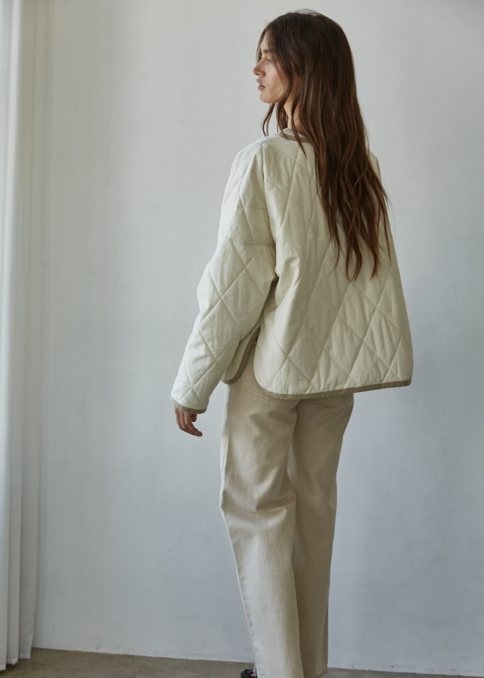Quilted Buttondown Jacket