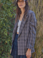 Oversized Plaid Blazer
