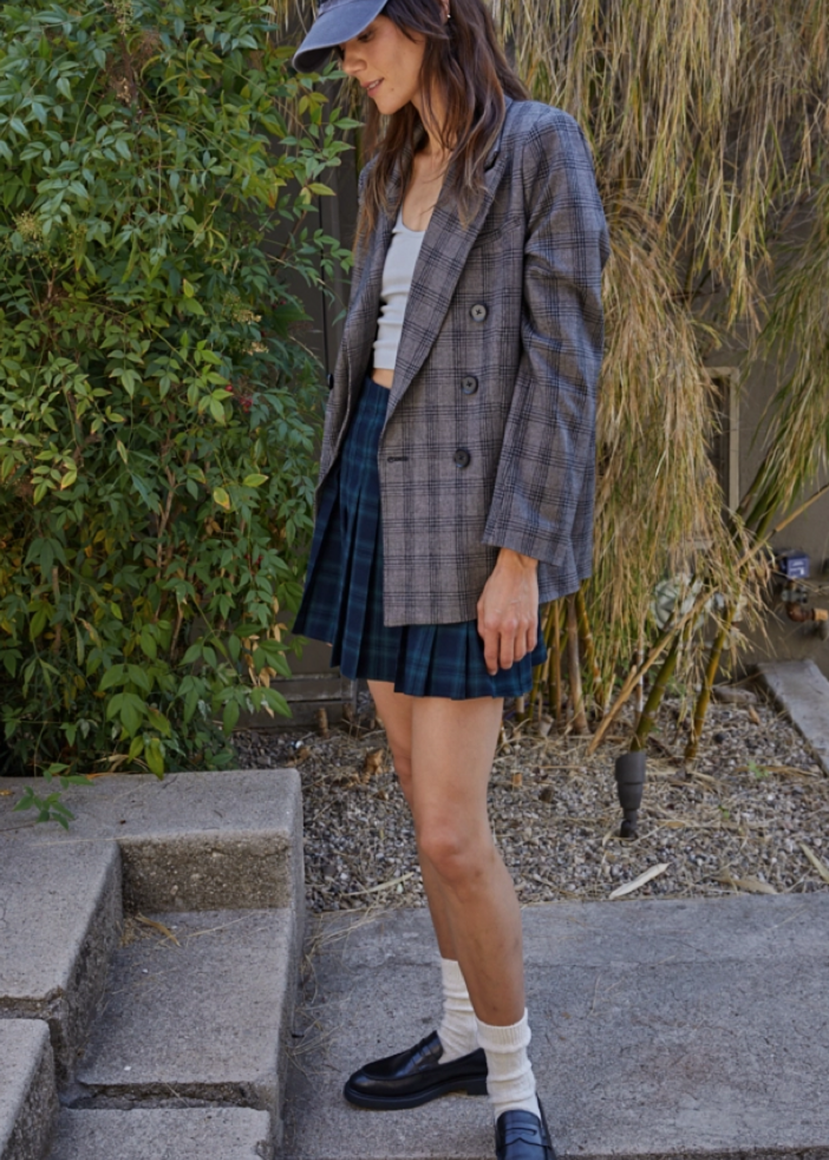 Oversized Plaid Blazer