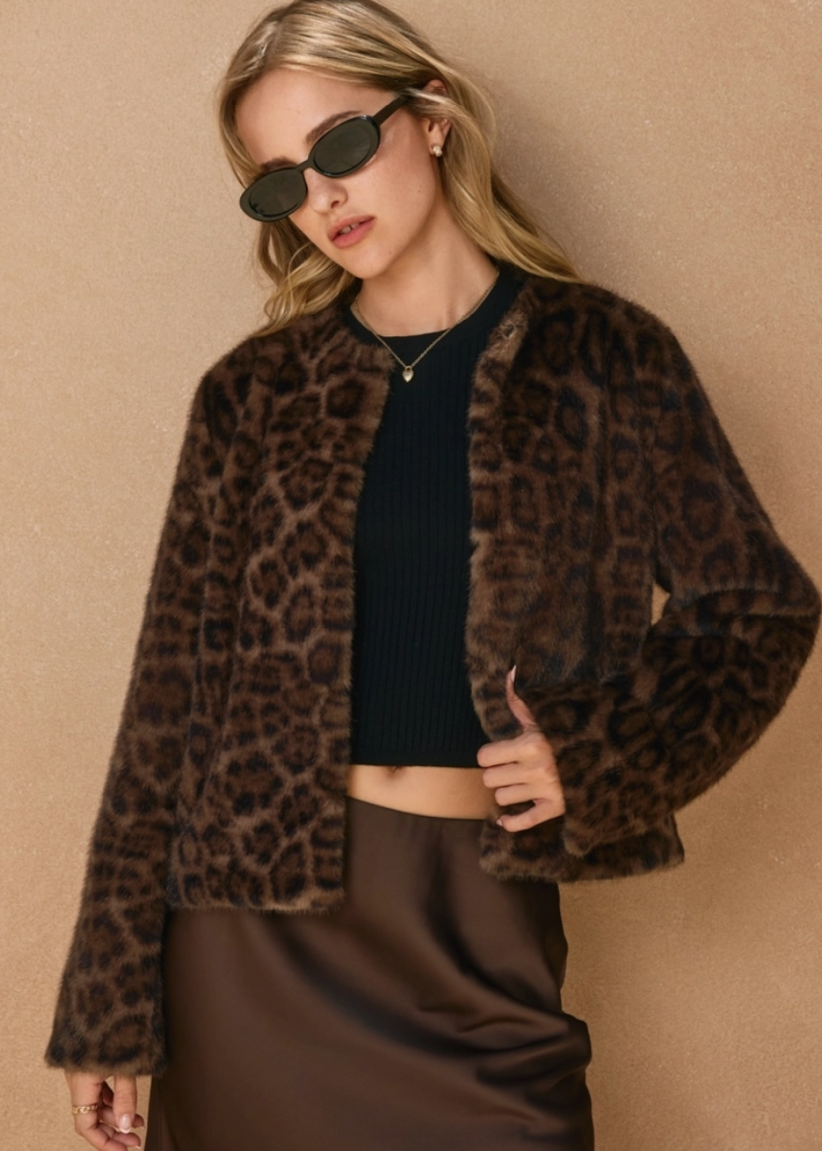 Chasing Horizons Faux Fur Jacket