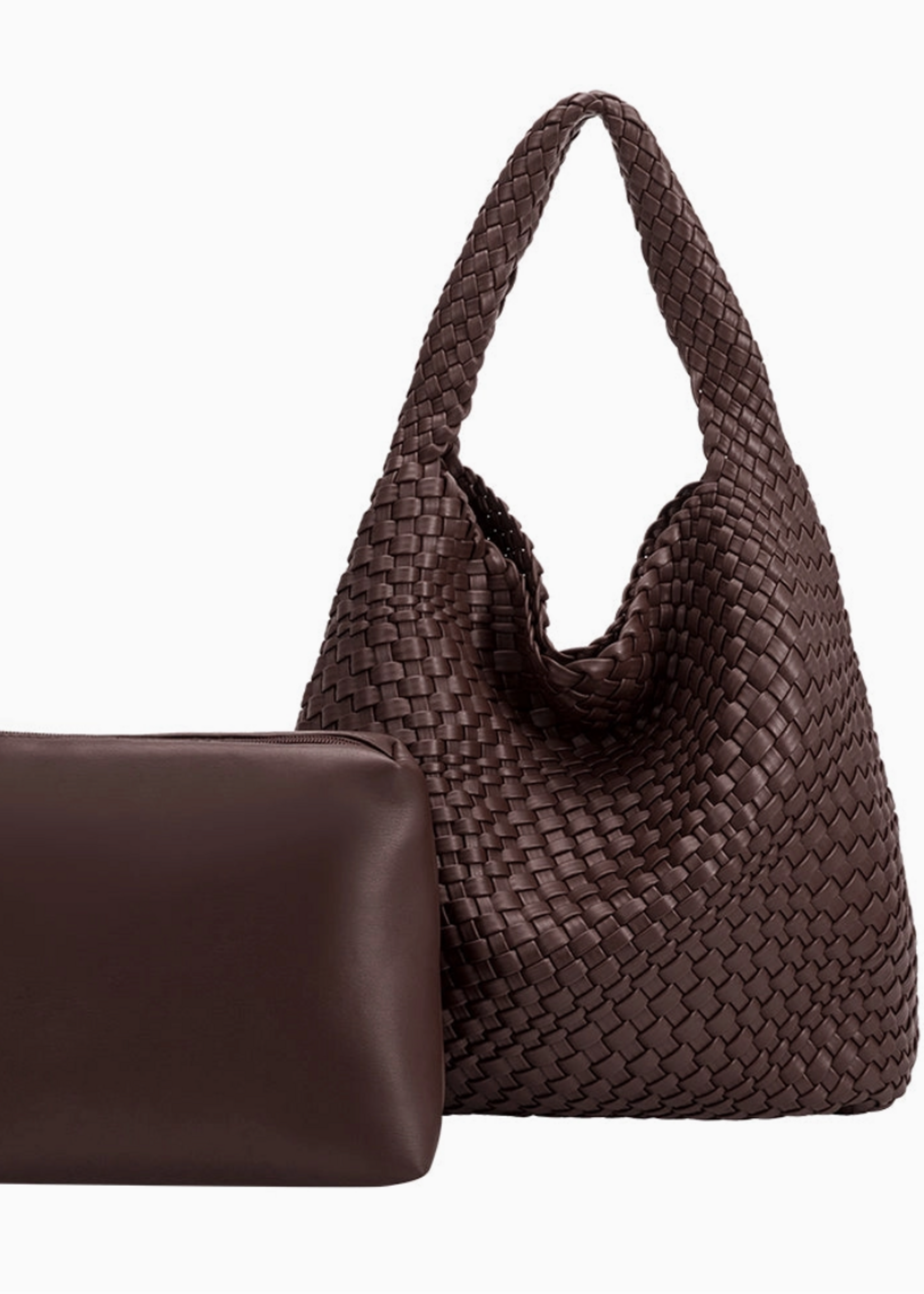 Johanna Espresso Recycled Vegan Shoulder Bag