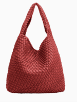 Johanna Red Recycled Vegan Shoulder Bag