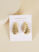 Bold Swirl - Gold Earrings