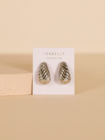 Silver - Bold Swirl - Earrings