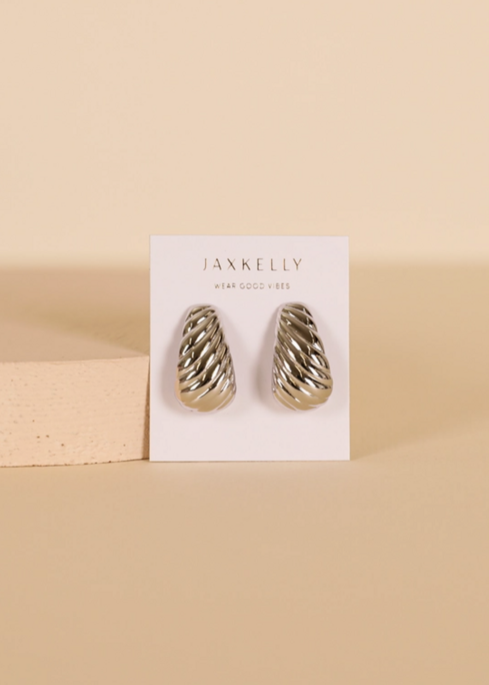 Silver - Bold Swirl - Earrings