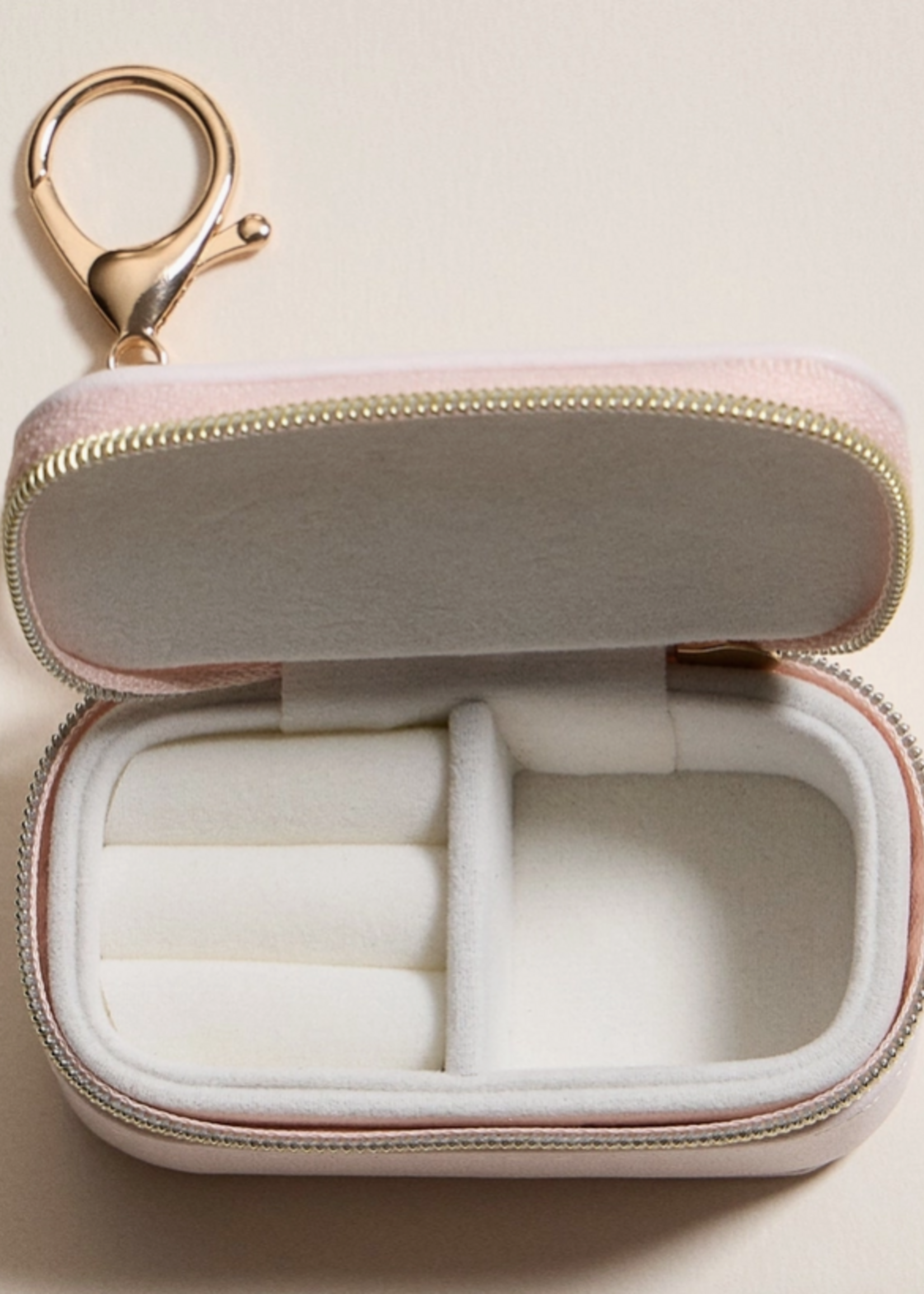 Jewelry Travel Case Keychain Cherry Print Design