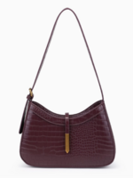 Judith Shoulder Bag Black Wine