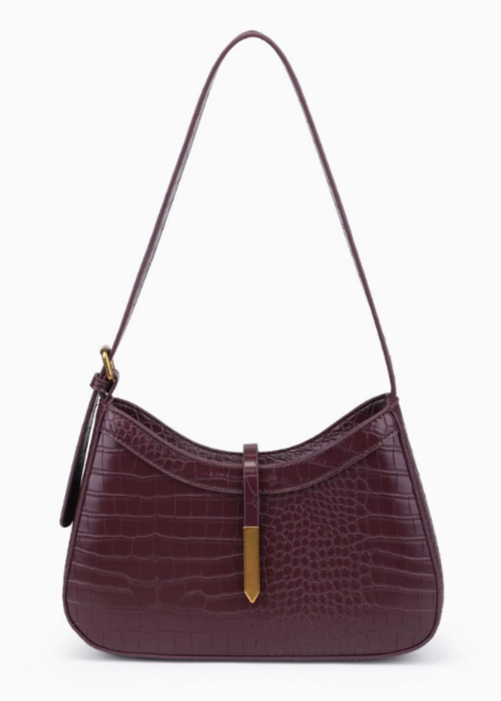 Judith Shoulder Bag Black Wine