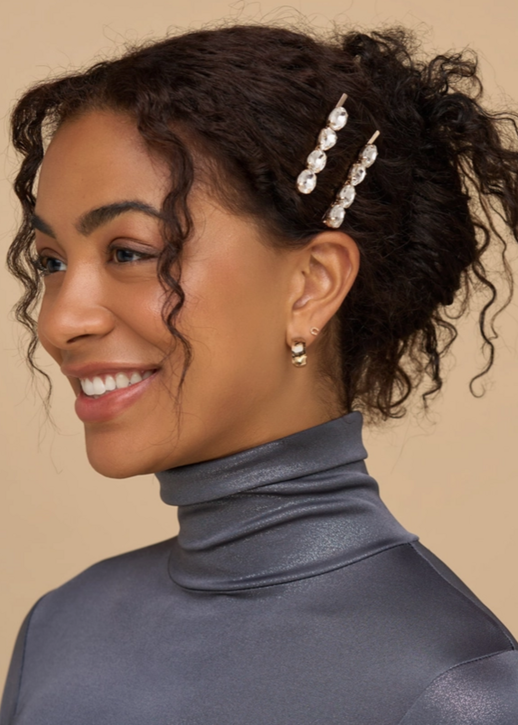 Holiday Gemstone Bobby Pins 2pc Set