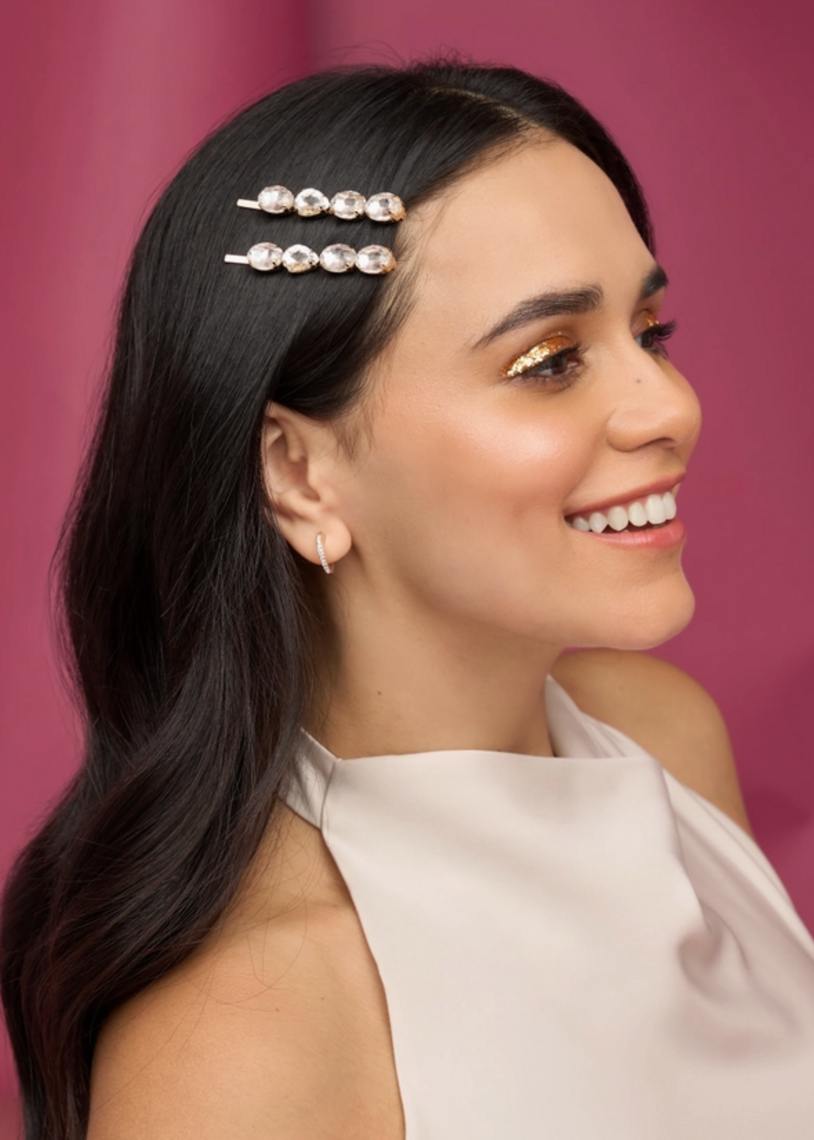 Holiday Gemstone Bobby Pins 2pc Set