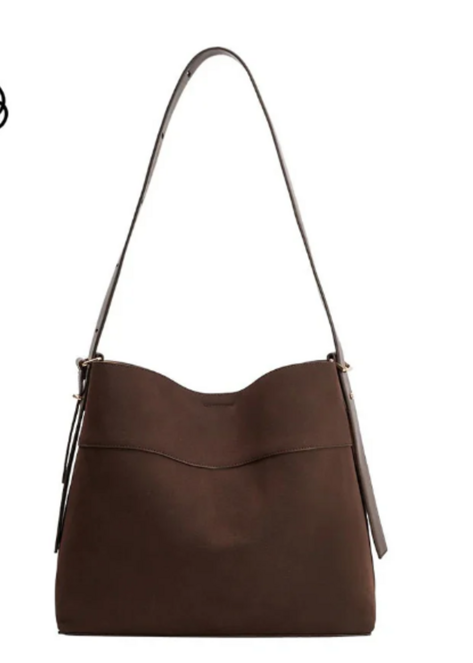 Stormie Espresso Recycled Vegan Suede Tote