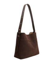 Stormie Espresso Recycled Vegan Suede Tote