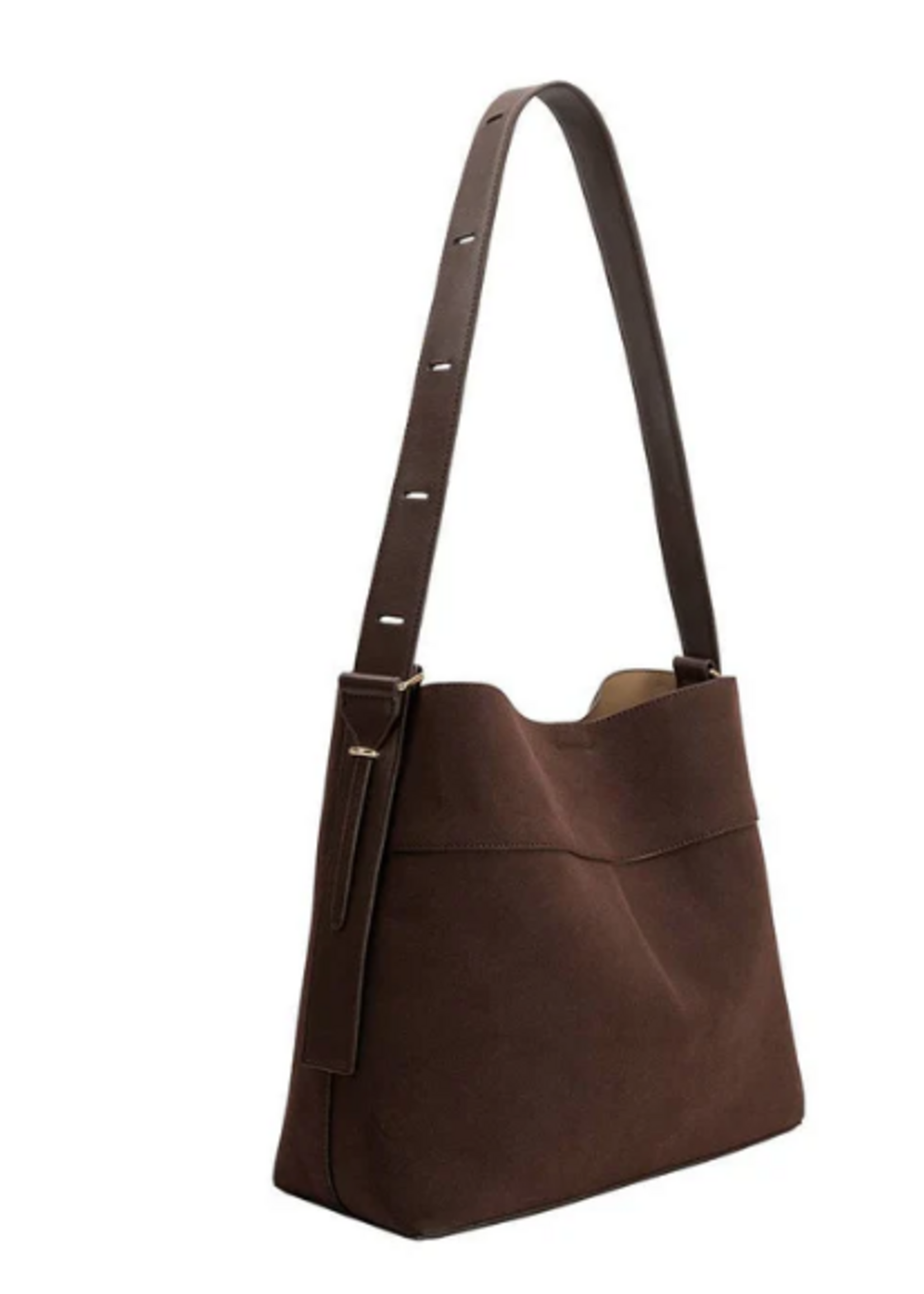 Stormie Espresso Recycled Vegan Suede Tote