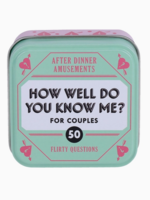 After Dinner Amusements: How Well Do You Know Me? For Couples