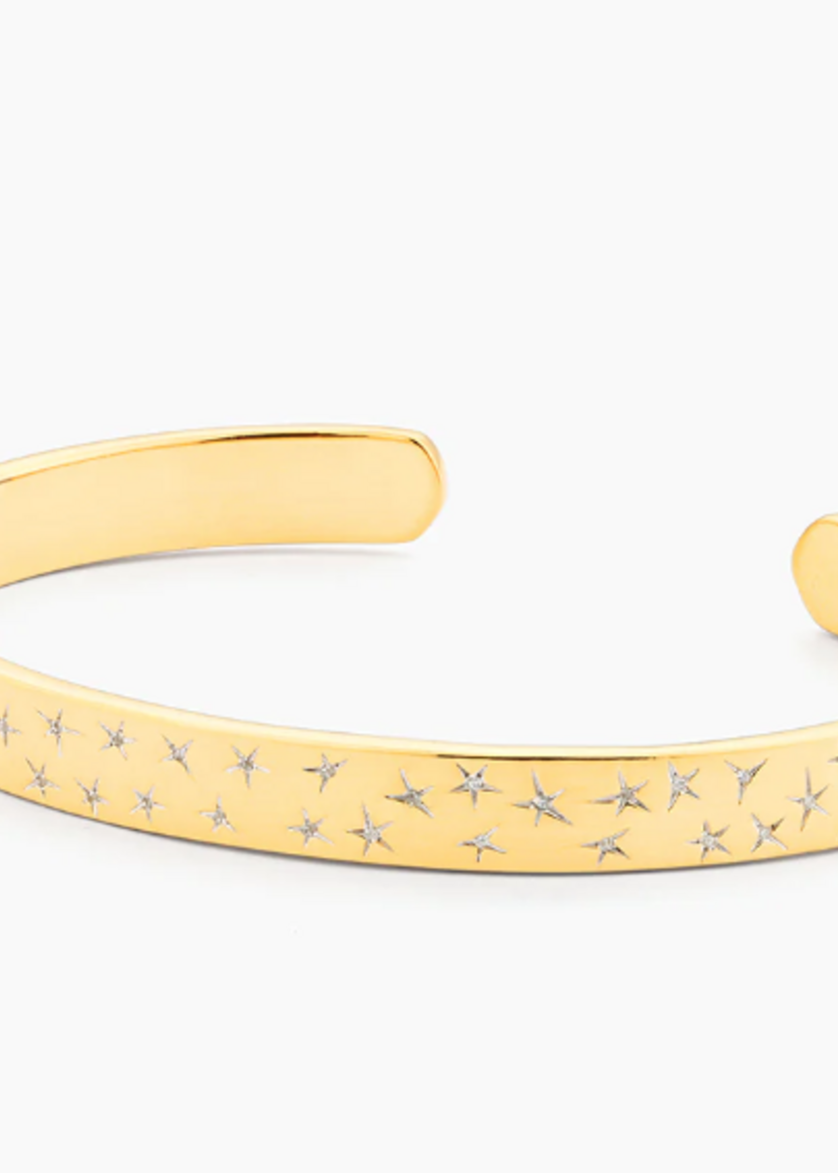 The Sky Is The Limit Cuff Bracelet 14k Gold Plated