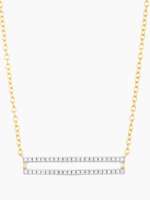 Set the Bar Pendant Necklace 14k Gold Plated