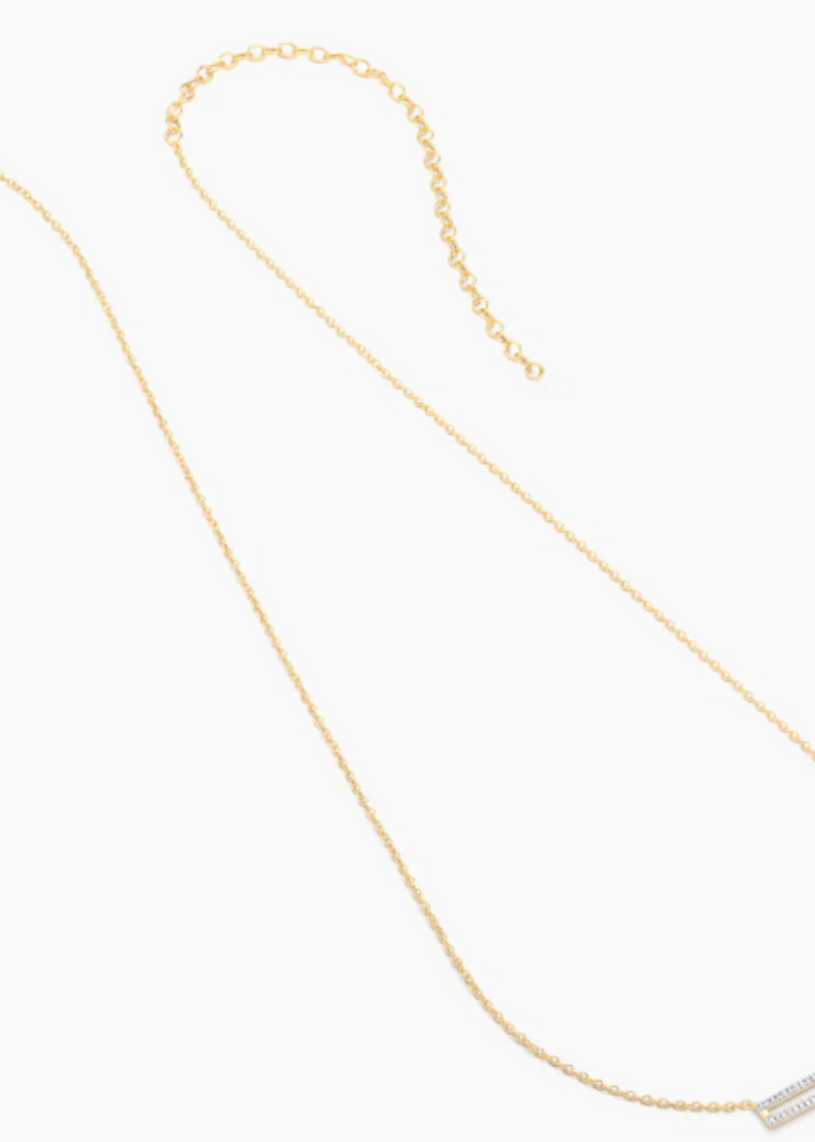 Set the Bar Pendant Necklace 14k Gold Plated