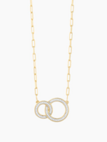 Forever Linked Pendant Necklace 14k Gold Plated