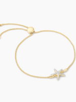 Starfish Bolo Bracelet 14k Gold Plated