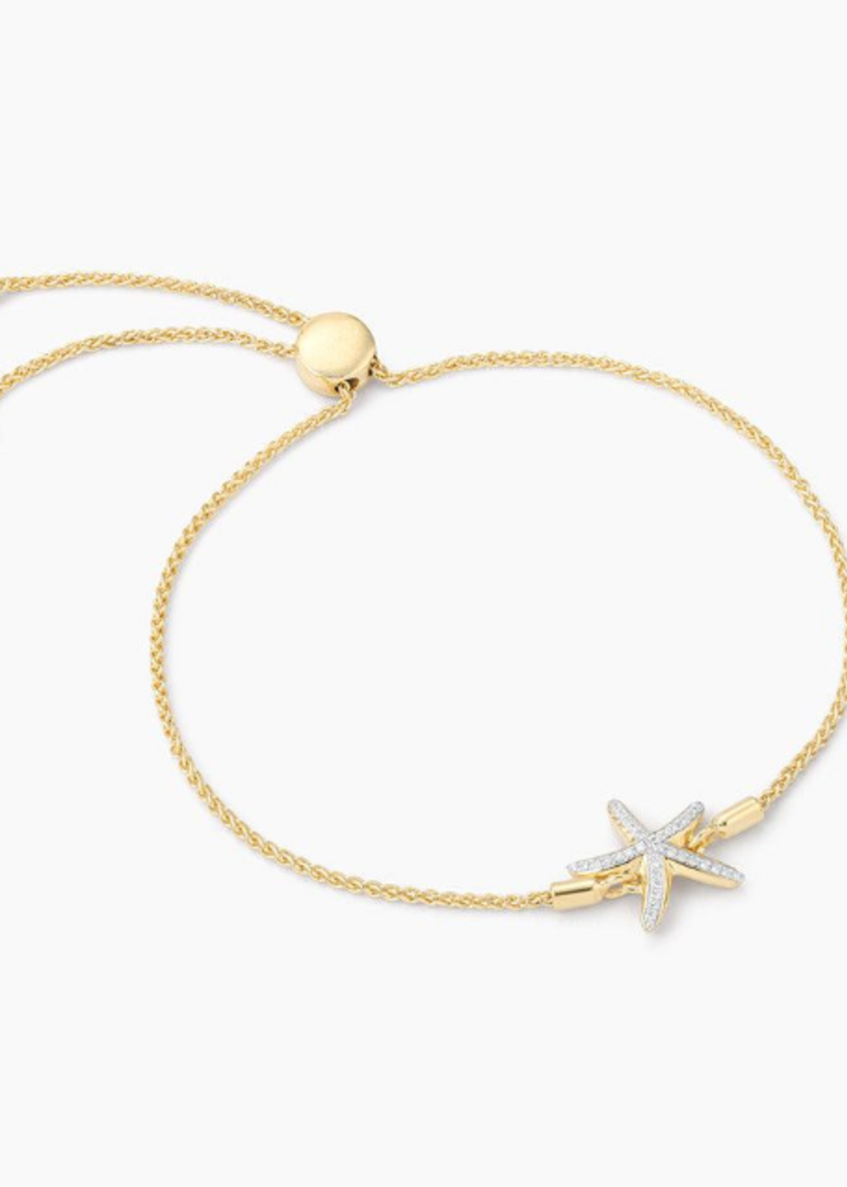 Starfish Bolo Bracelet 14k Gold Plated