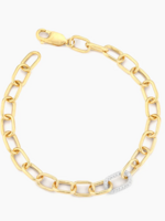 The Strongest Link Chain Bracelet 14k Gold Plated