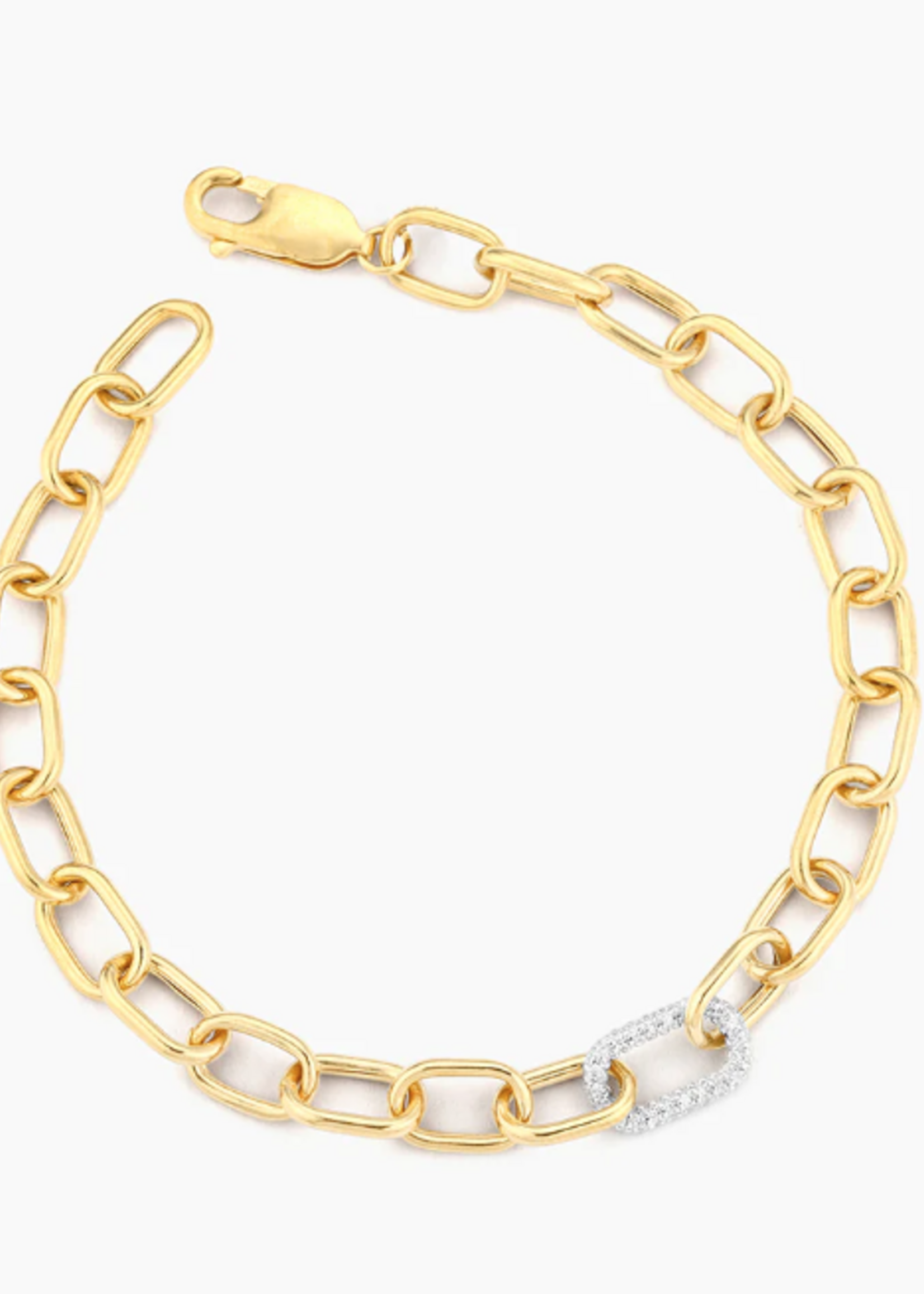 The Strongest Link Chain Bracelet 14k Gold Plated