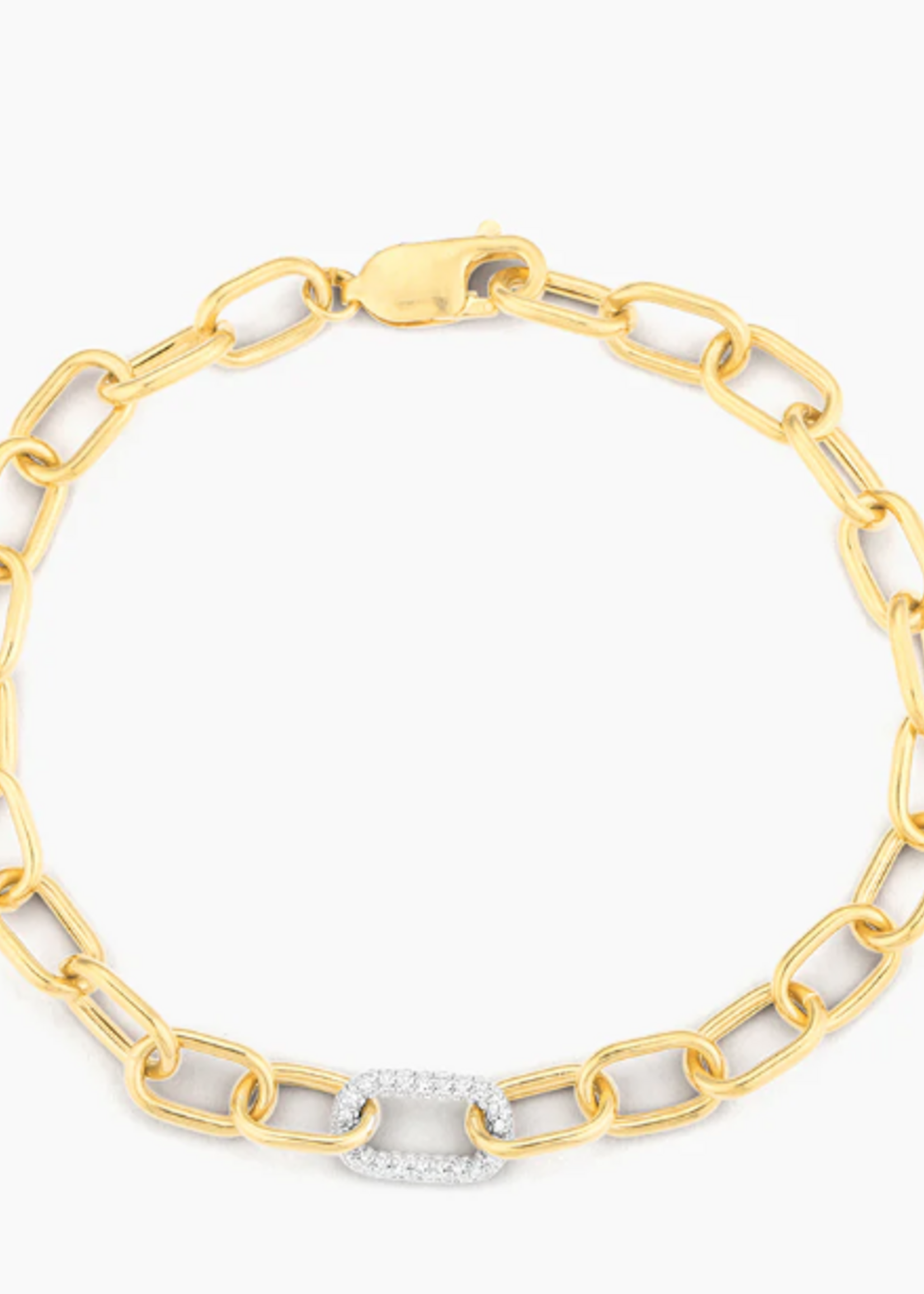 The Strongest Link Chain Bracelet 14k Gold Plated