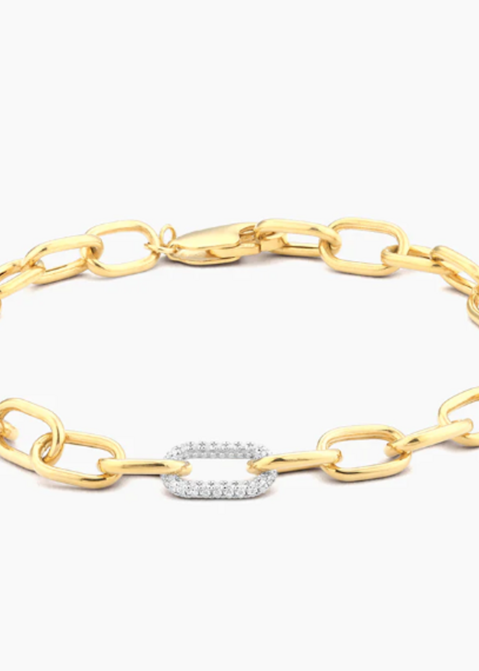 The Strongest Link Chain Bracelet 14k Gold Plated