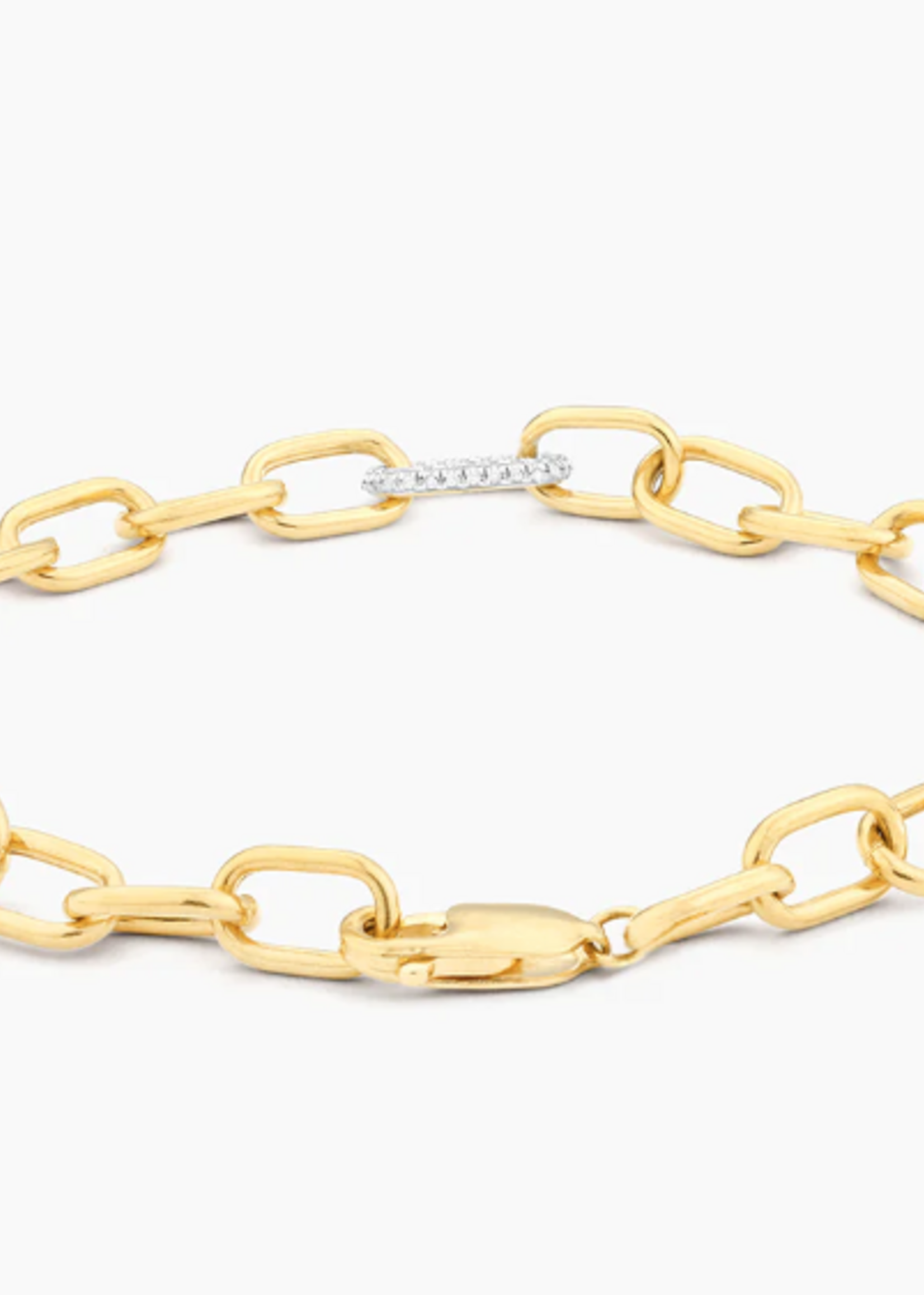 The Strongest Link Chain Bracelet 14k Gold Plated