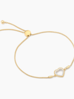 Beaded Heart Bolo Bracelet