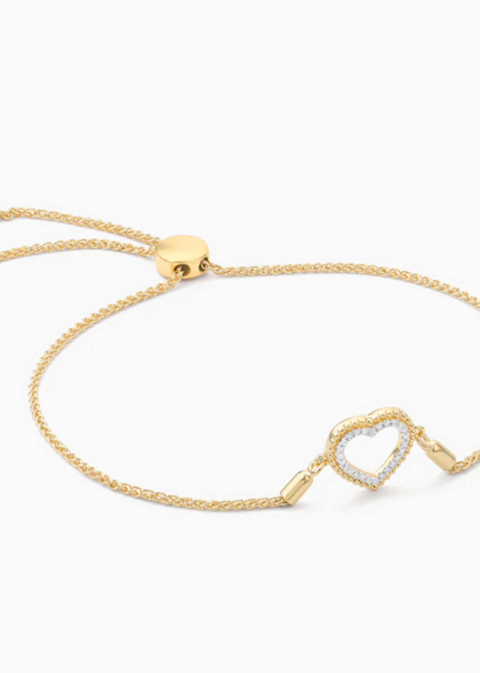 Beaded Heart Bolo Bracelet