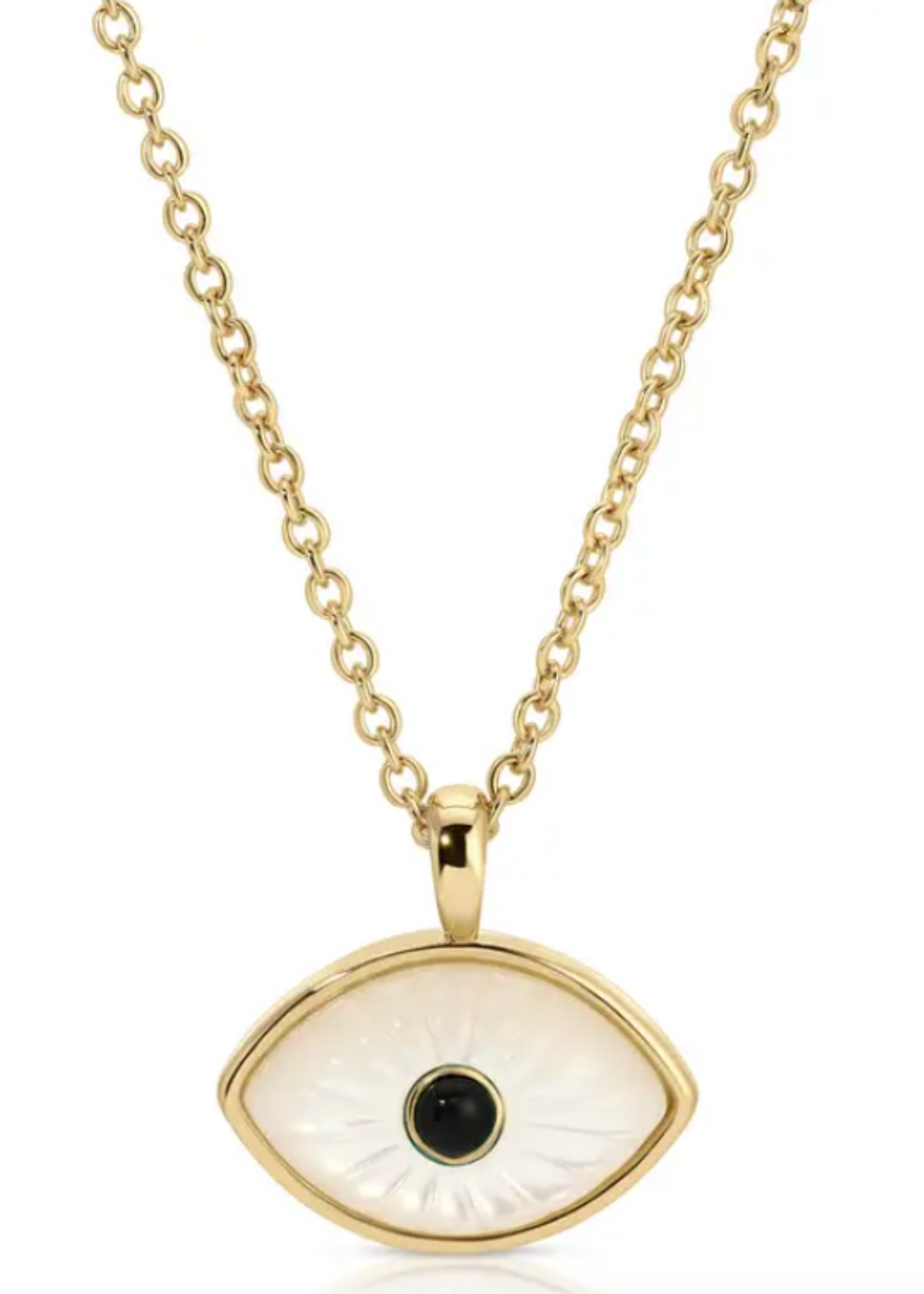 Protect Pendant Mini - Mother of Pearl/Black Onyx