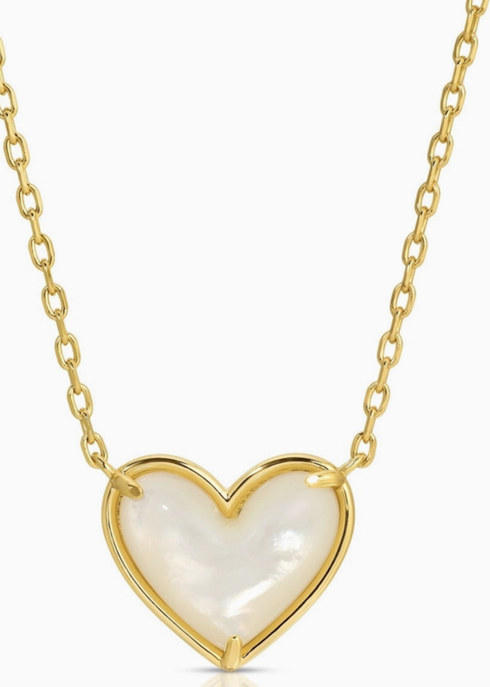 Oh My Heart necklace - Mother of Pearl
