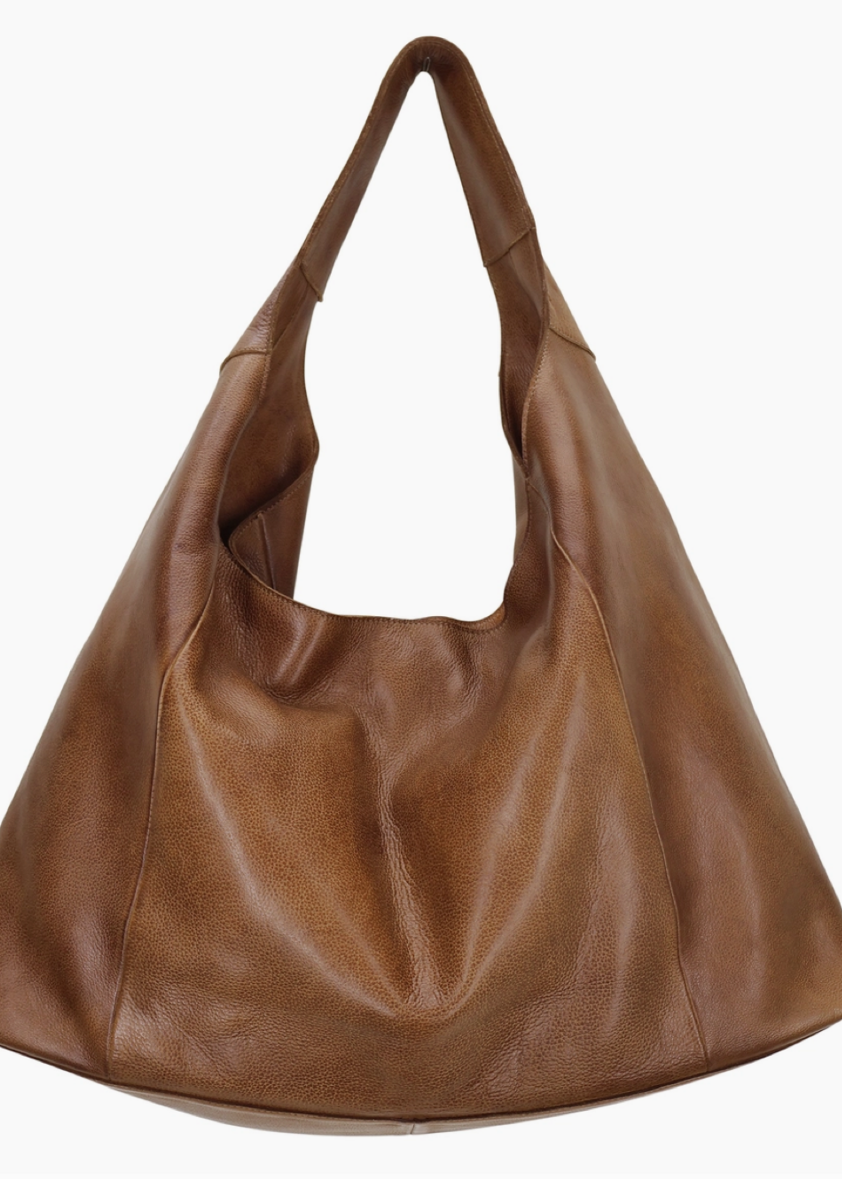 Lindsey Handcrafted Leather Tote / Shoulder Bags Cognac