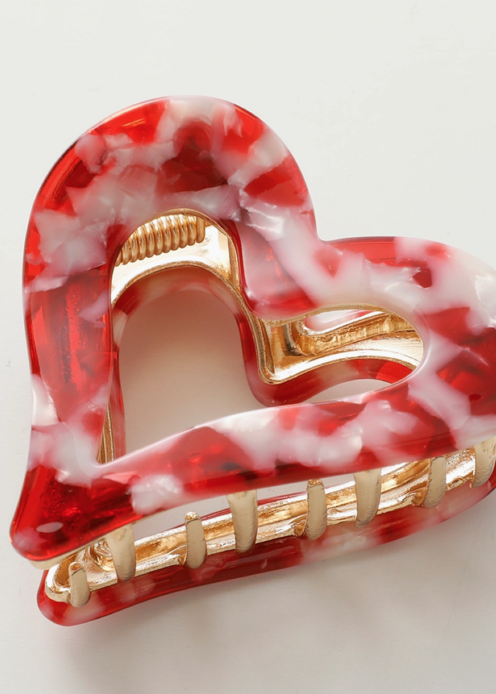 Small Heart Metal Claw Clip