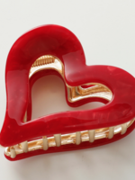 Small Heart Metal Claw Clip