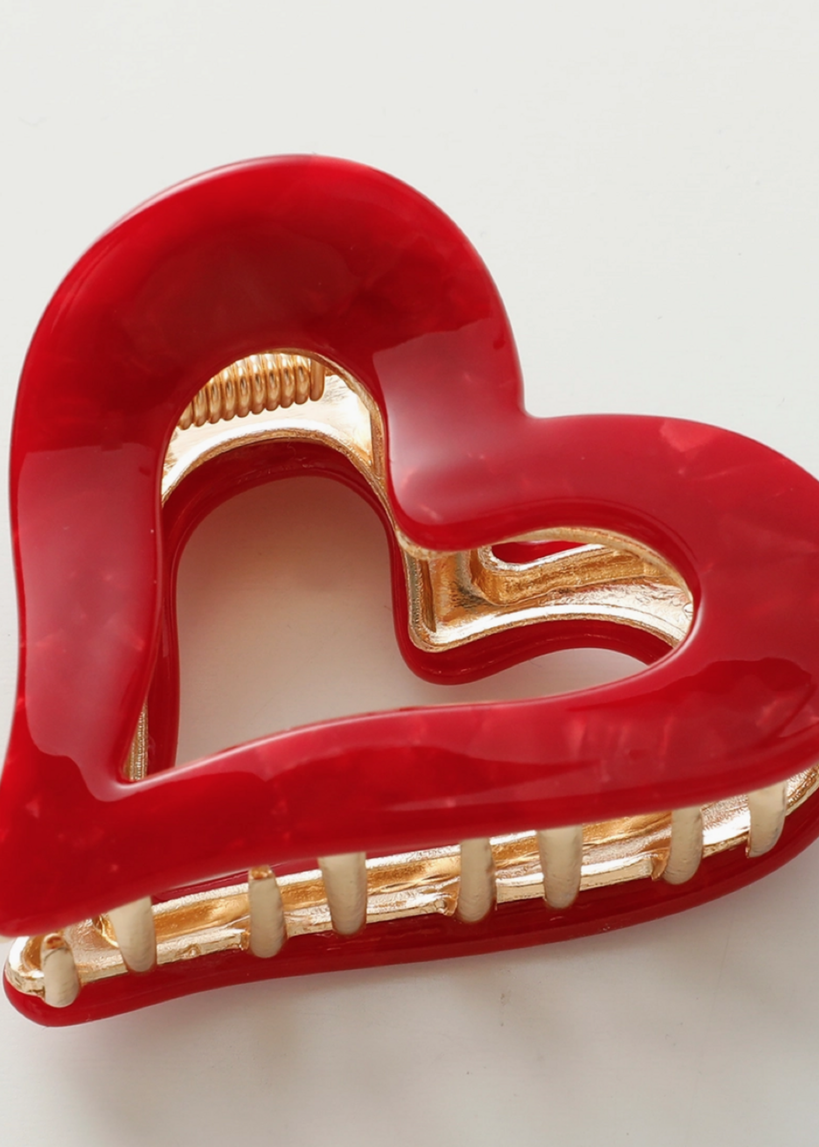 Hair Care Small Heart Metal Claw Clip