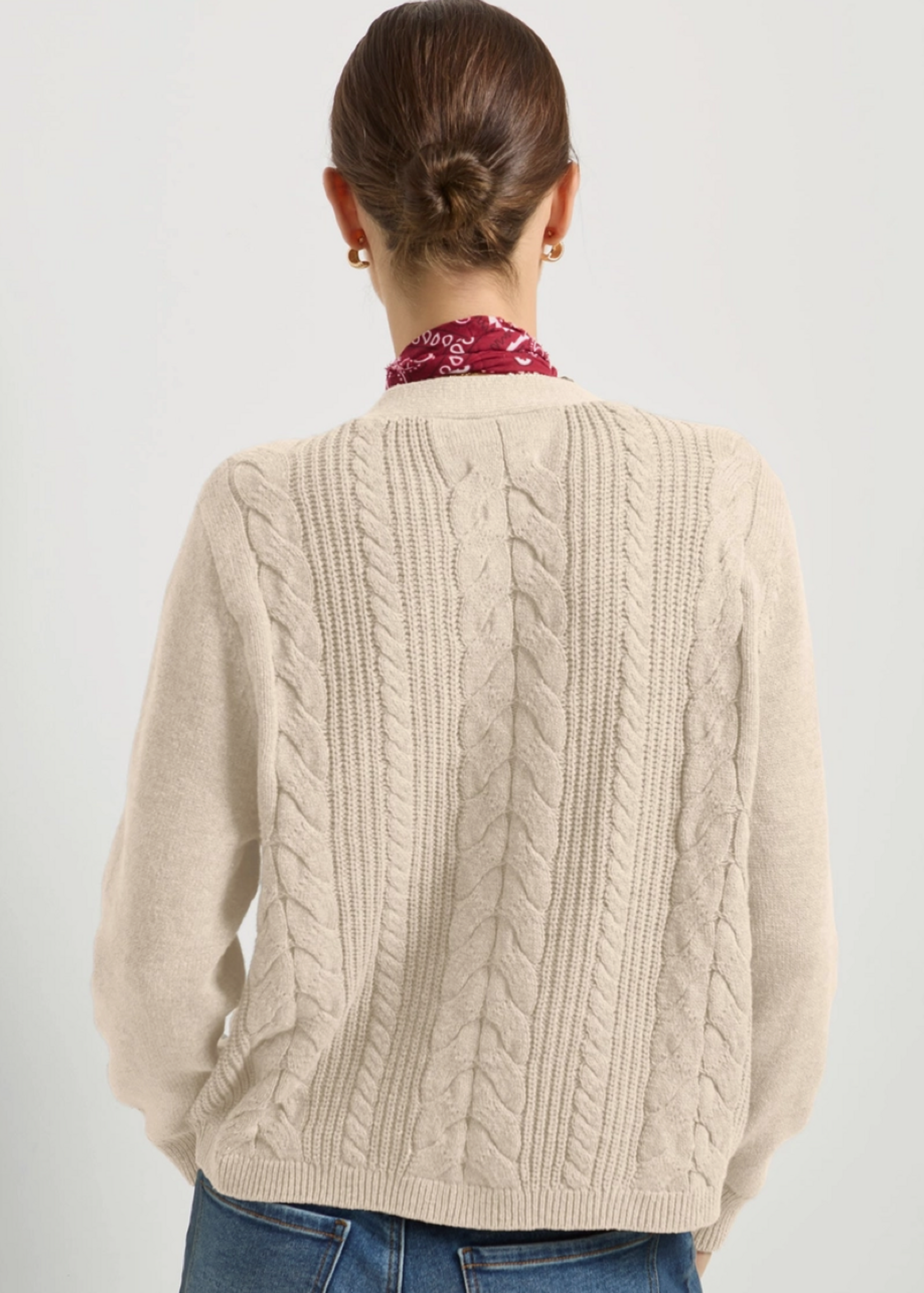 Amethyst Cable Cardigan
