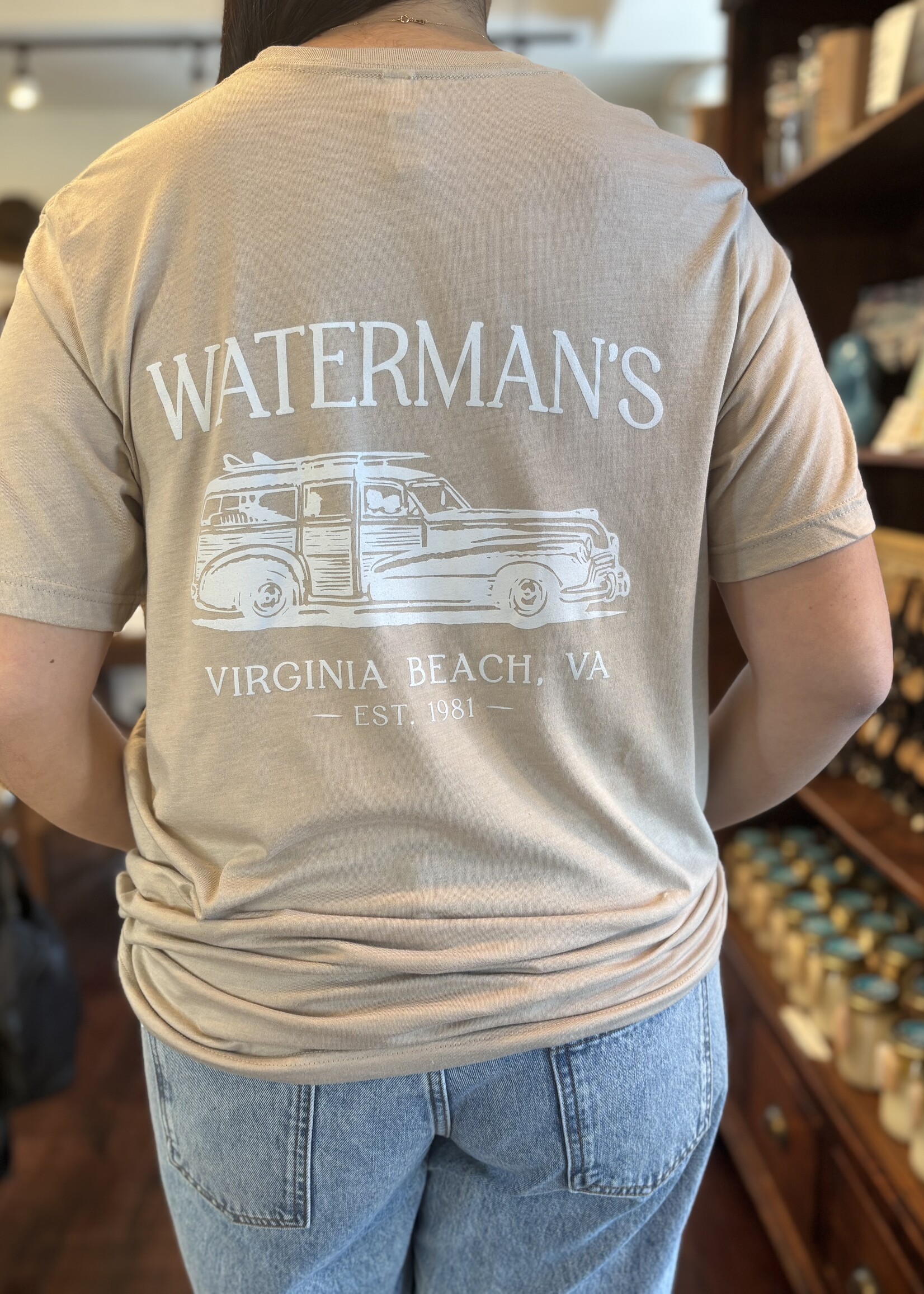 Waterman's Woody Bella & Canvas Tee