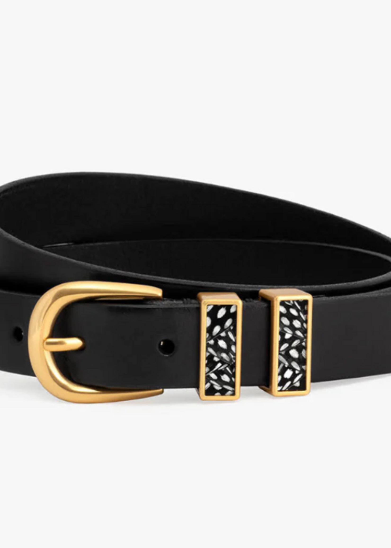 Over the Moon Maddie Belt, Black Guinea, Small
