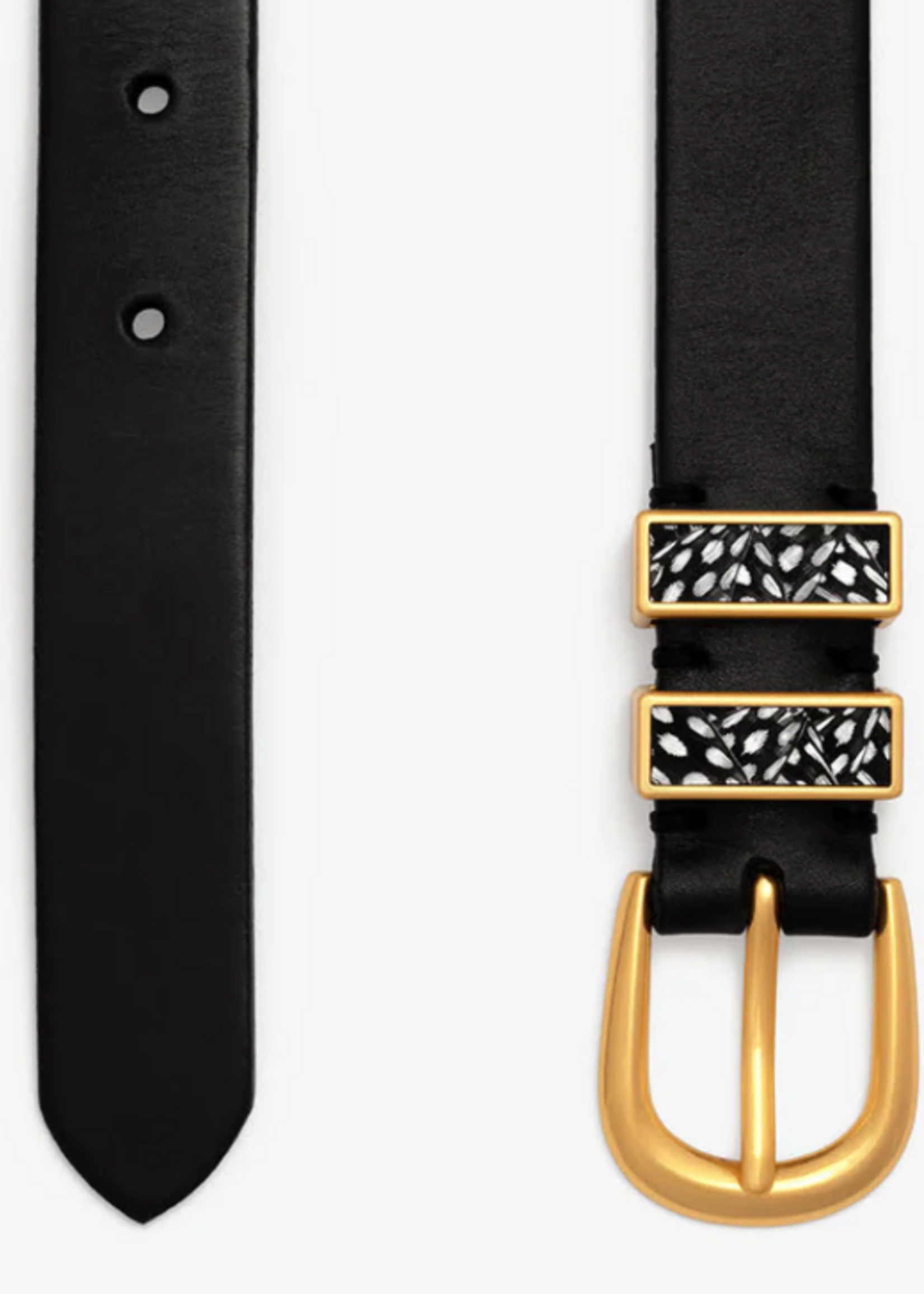Over the Moon Maddie Belt, Black Guinea, Small