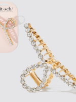 Hair Care Metal Rhinestone Loop Claw Clip