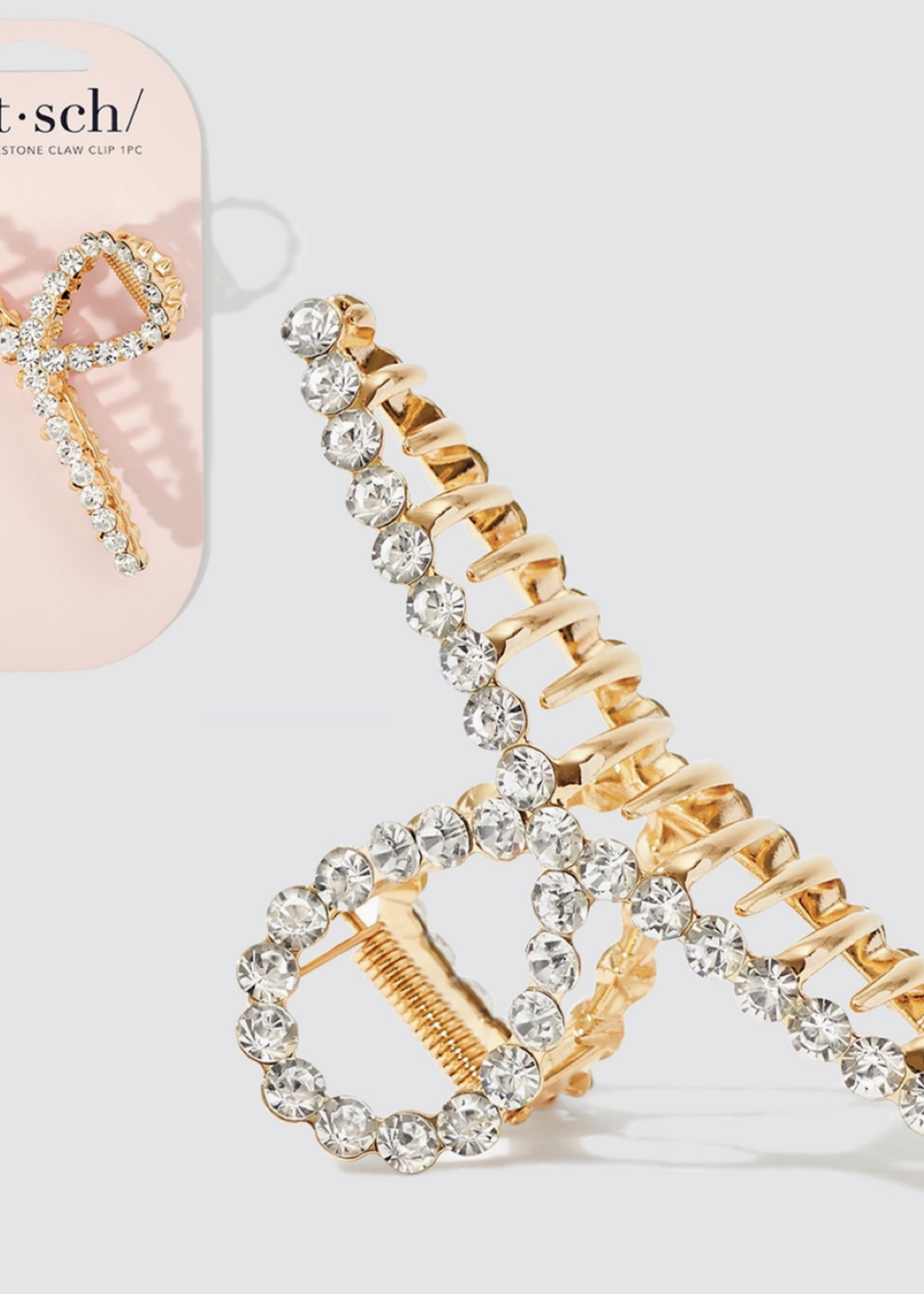 Metal Rhinestone Loop Claw Clip