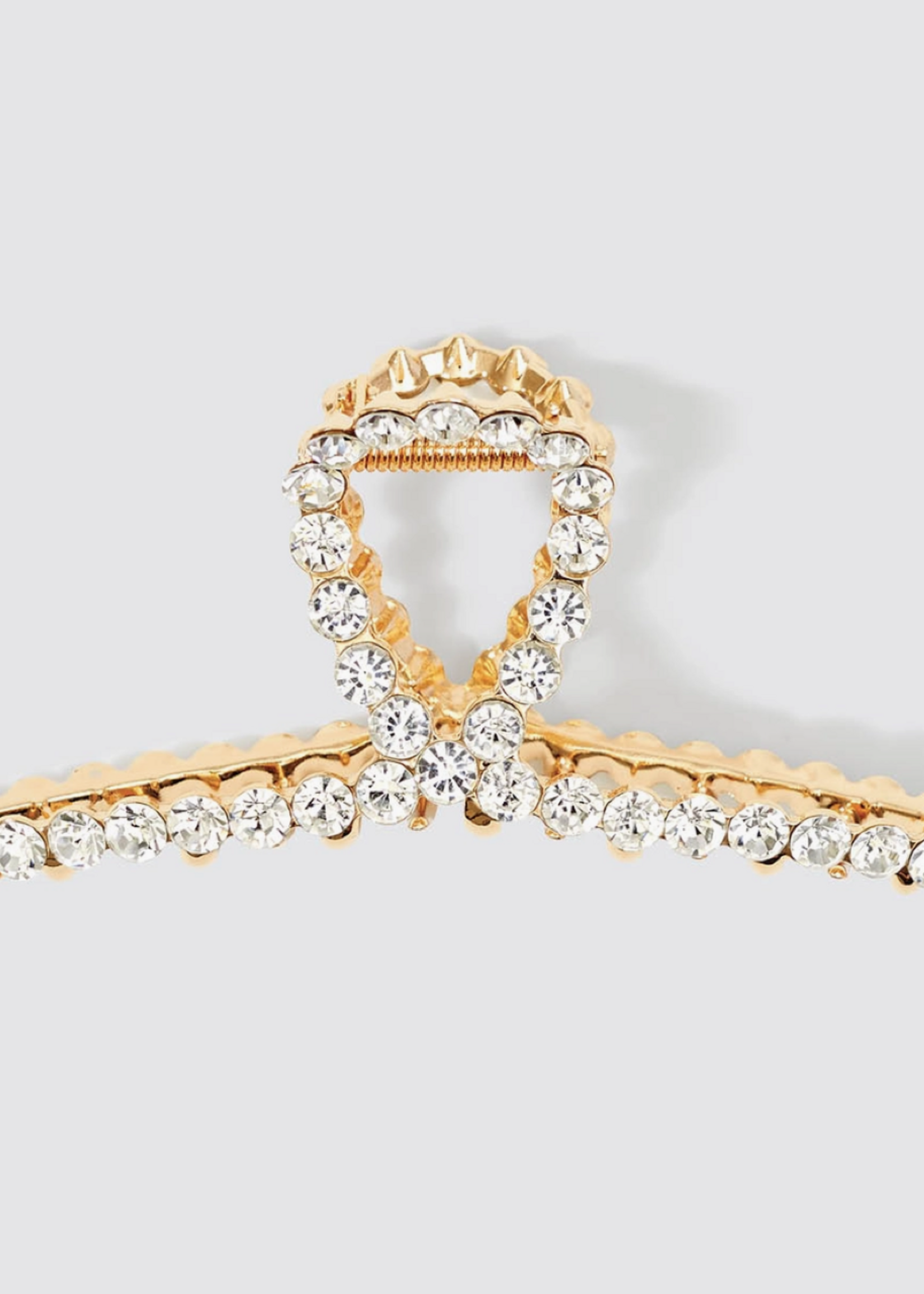 Metal Rhinestone Loop Claw Clip