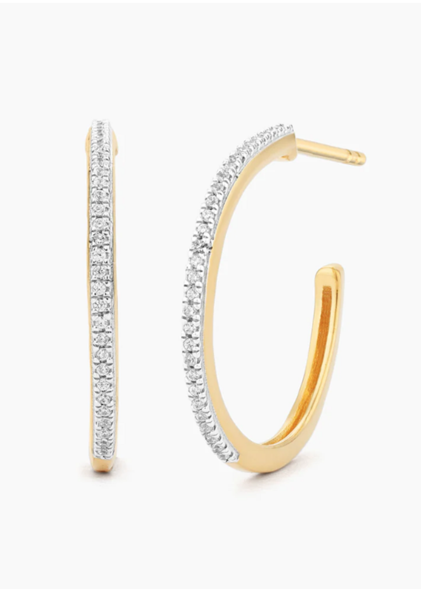A Hoop Thing Small Hoop Earrings 14k Gold Plated