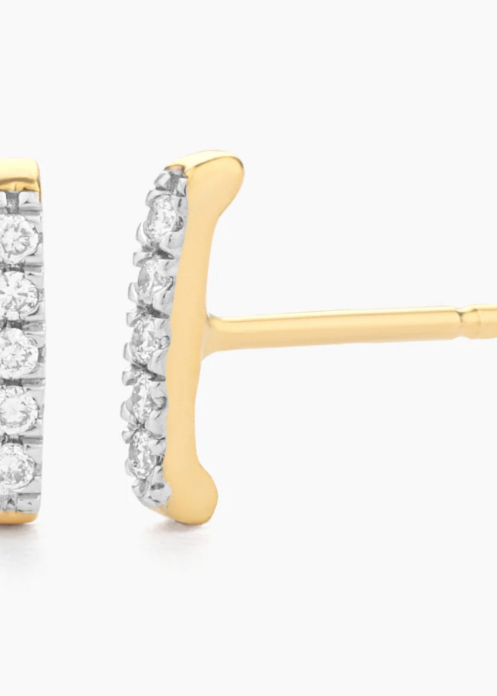 Ama Stud Earrings 14kt Gold Plated