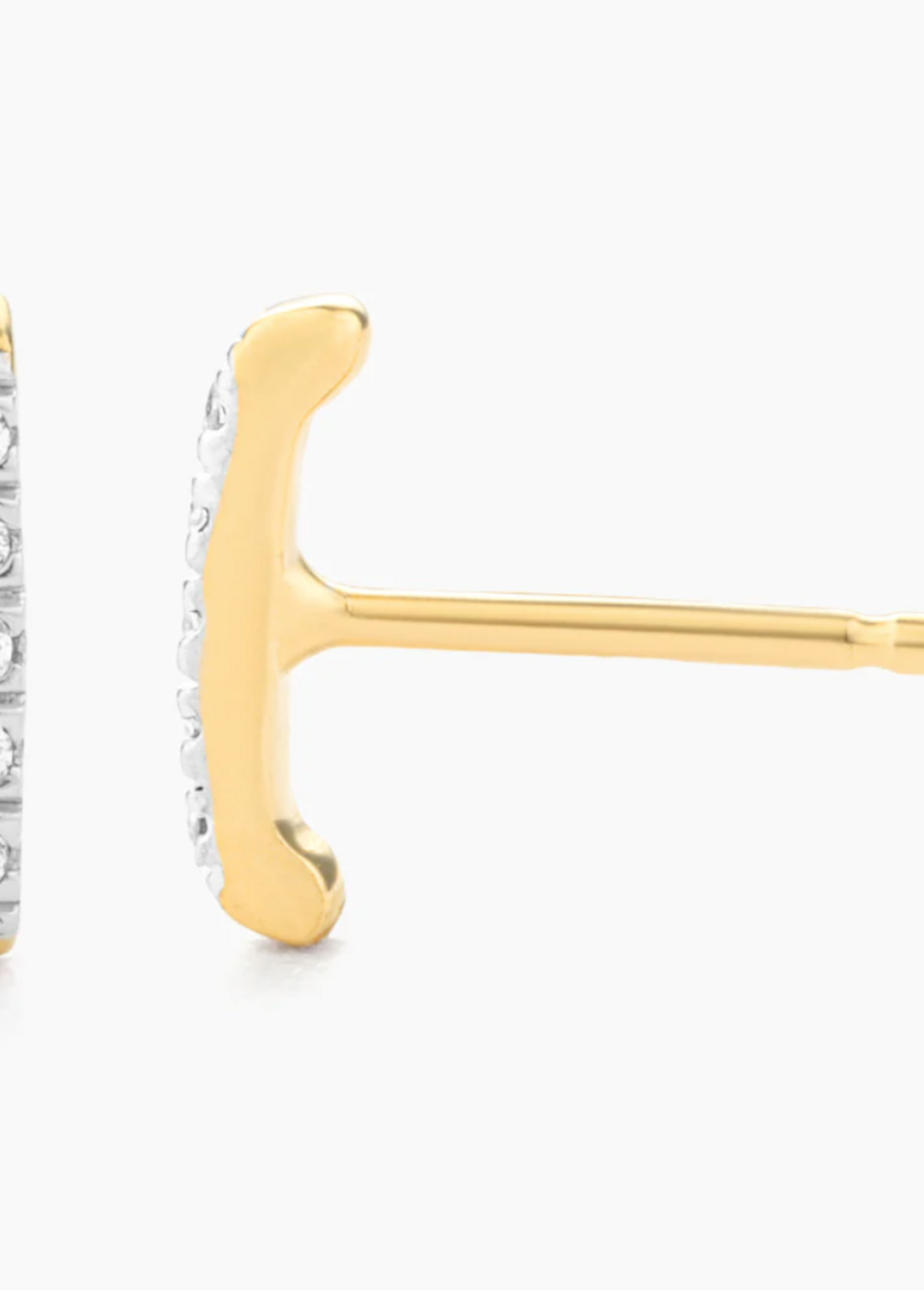 Ama Stud Earrings 14kt Gold Plated