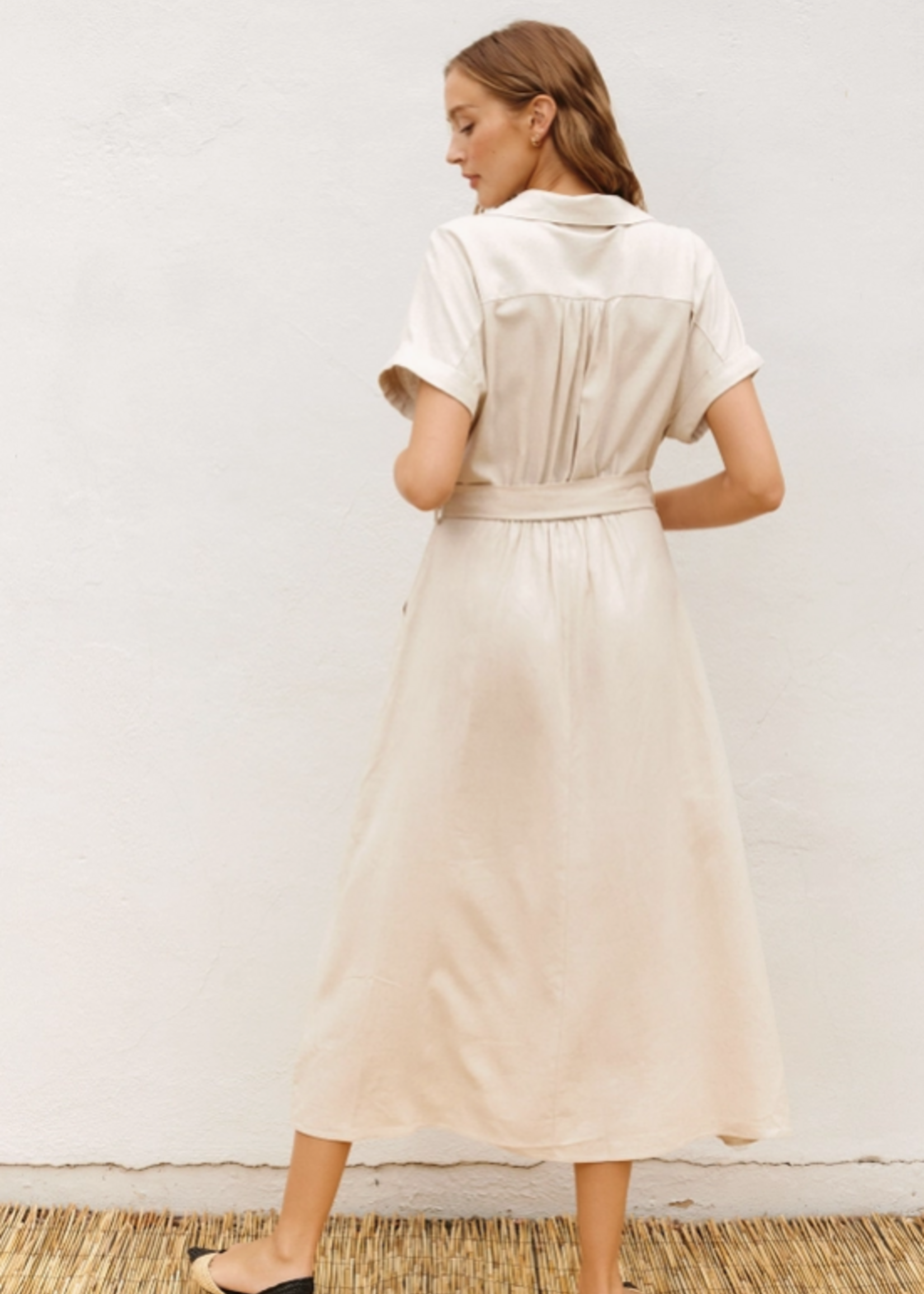 Heaven Sent Wicker Buckle Maxi Dress